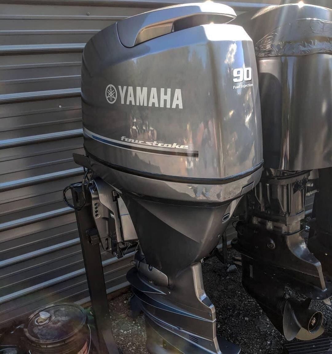 Used 2010 Yamaha 90 Hp 4-Stroke 20 Shaft Outboard Motor